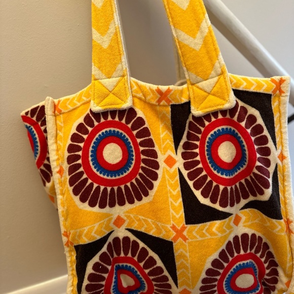 LA Double J Tote Bag Terry Cloth in Solar Place New Without Tags & Rare! - Picture 5 of 6